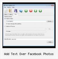 Video HTML Programming add text over facebook photos