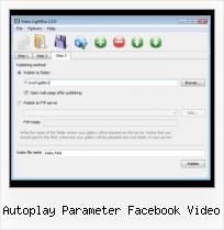 Blogger Embed Facebook Video autoplay parameter facebook video
