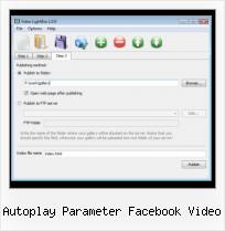 Latest SWFobject autoplay parameter facebook video