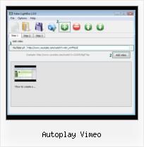 Embed FLV Email autoplay vimeo