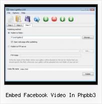 SWF Object Transparent embed facebook video in phpbb3