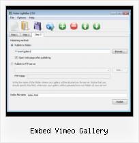 Add Facebook Video to Flash embed vimeo gallery