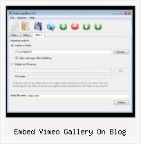 Embed Video HTML Auto embed vimeo gallery on blog