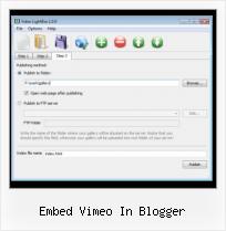 Javascript Video Carousel embed vimeo in blogger