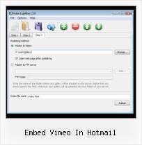 HTML Embed Flash Video embed vimeo in hotmail