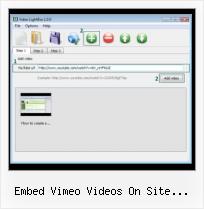 Javascript Video Streaming embed vimeo videos on site indexhibit