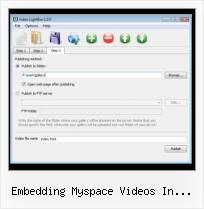 Flashvars As3 SWFobject embedding myspace videos in wordpress
