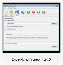 Javascript Video Search embedding vimeo html5