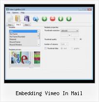 Embed Youtube Video Webpage embedding vimeo in mail