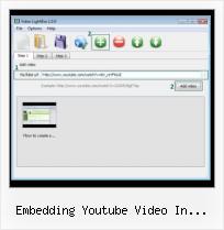 Code to Embed SWF embedding youtube video in facebook invites