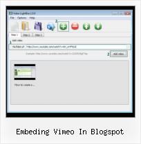 Embed Small Youtube Video embeding vimeo in blogspot