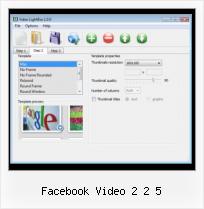 Insert FLV facebook video 2 2 5