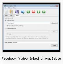 Embed Flash SWF in HTML facebook video embed unavailable