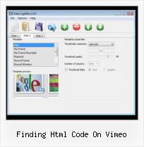 Automatic High Quality Video In Facebook finding html code on vimeo