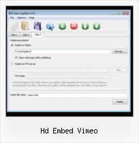 Put Video in Website hd embed vimeo