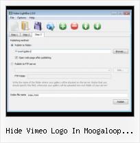 Wordpress Video Lightbox hide vimeo logo in moogaloop player
