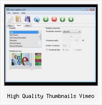 Embedding Facebook Video in Website high quality thumbnails vimeo