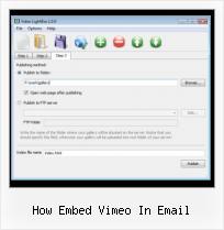 Free Web Flash Video Player how embed vimeo in email