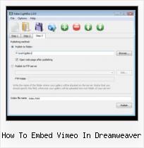 jQuery Plugin Video Gallery how to embed vimeo in dreamweaver