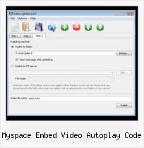 Flash Video Component Support Vimeo myspace embed video autoplay code