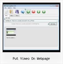 Embed Flash Video in Web Page put vimeo on webpage