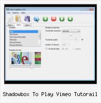 Embed Video HTML Stopped shadowbox to play vimeo tutorail