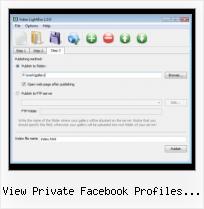 HTML Upload Video view private facebook profiles free