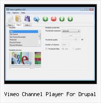 Video HTML Software vimeo channel player for drupal