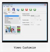 HTML Video Embed Code vimeo customize
