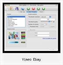 HTML Video Slideshow vimeo ebay