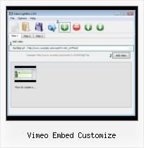 Video HTML Embed vimeo embed customize