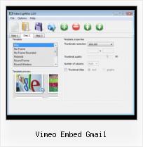 Using SWFobject vimeo embed gmail