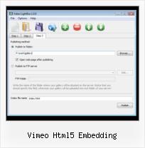 Javascript Video Codec vimeo html5 embedding
