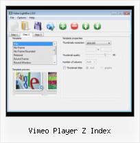 Embed Facebook Video Player vimeo player z index