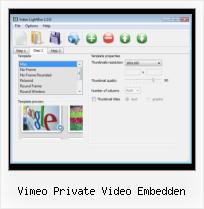 Video HTML Playlist vimeo private video embedden