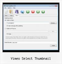 Embed Youtube Video in Post vimeo select thumbnail