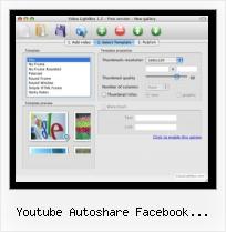 Video Gallery With jQuery youtube autoshare facebook bandprofil