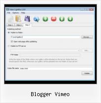 Inserting Matcafe Video blogger vimeo