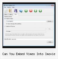 Large Vimeo Thumbnail can you embed vimeo into imovie