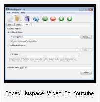 EmbedSWF SWFobject embed myspace video to youtube