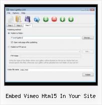 HTML Video And Audio embed vimeo html5 in your site