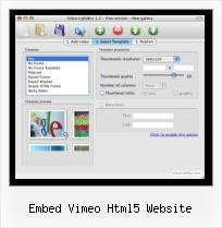 Embed A FLV Video embed vimeo html5 website
