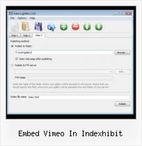 Embed FLV Web Page embed vimeo in indexhibit