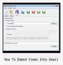 Insert Flash Video HTML how to embed vimeo into gmail