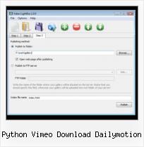 Add Youtube Videos python vimeo download dailymotion