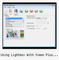 Embed Video HTML Size using lightbox with vimeo plus embedding