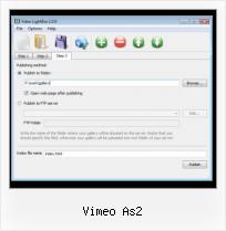 HTML Code Embedding Video vimeo as2