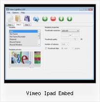 Embed SWF in Flash vimeo ipad embed