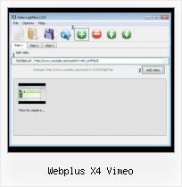 Javascript Video Embed webplus x4 vimeo
